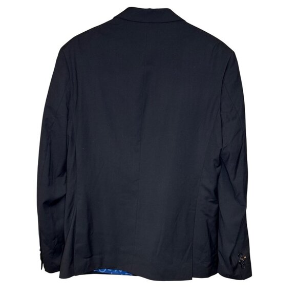 Daily OppoSuits Men's Blazer Sports Coat Black Two Button Solid Lined Size 42 - Picture 6 of 13